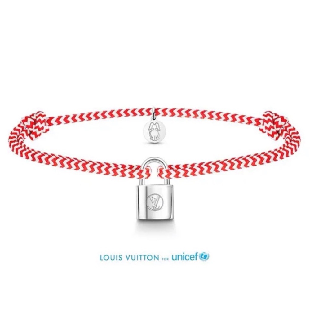 LOUIS VUITTON x UNICEF Sterling Silver Bracelet